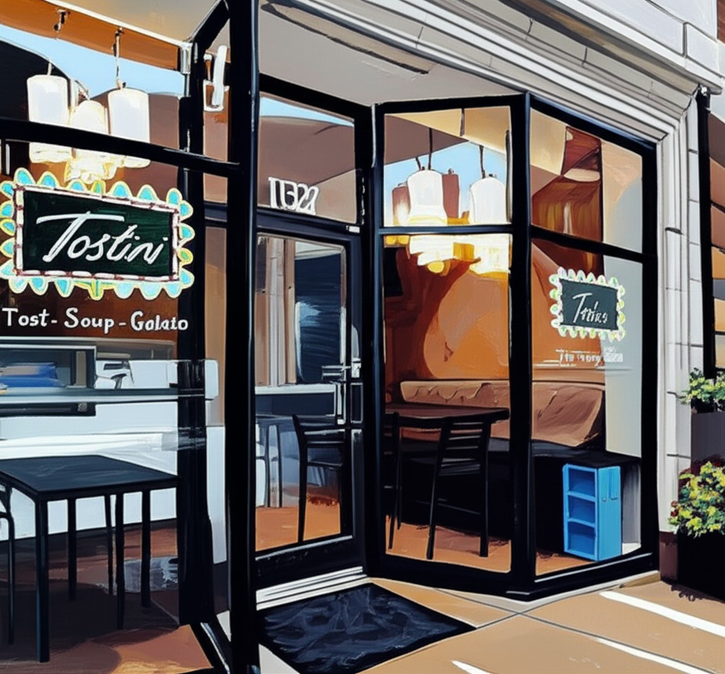 Tostini storefront artist rendering